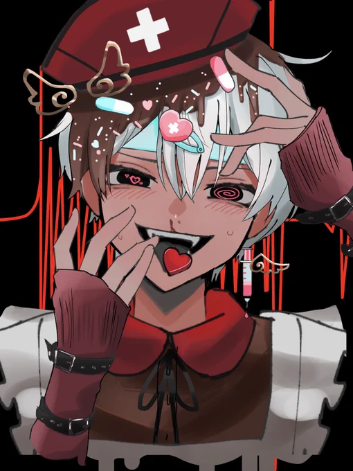 #バレンタインイラスト恋煩いにはチョコレート 
