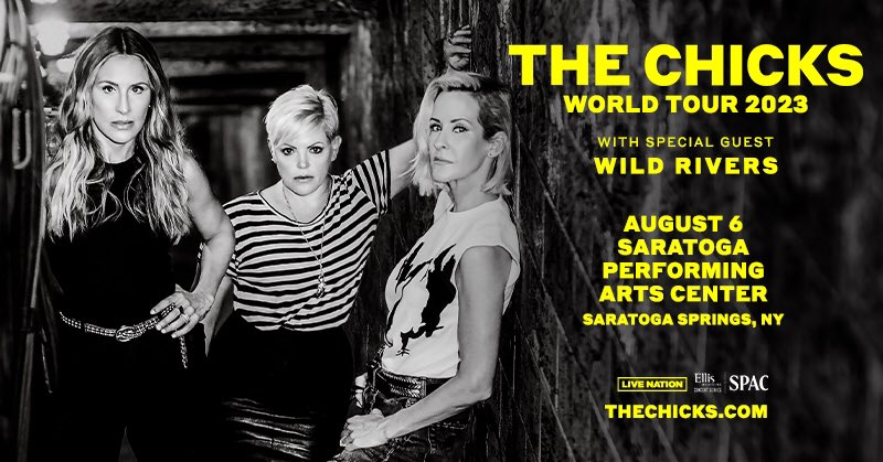 Froggy1003's tweet image. @thechicks return to @SPACsaratoga Sunday August 6th! Tickets go on sale this Thursday morning at 10! Listen for chances to win! #TheChicks #Froggy1003