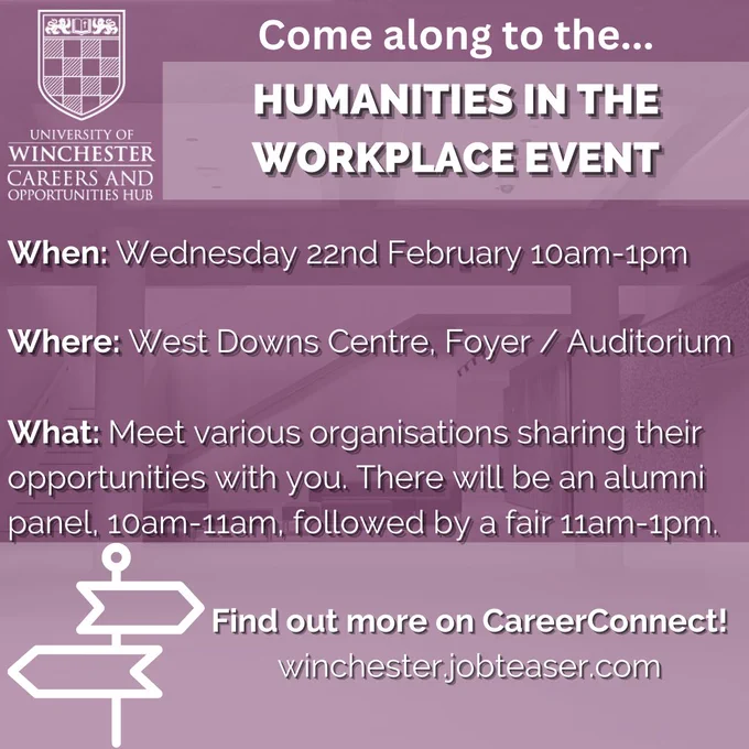 Image from Careers and Opportunities Hub (@_UoWcareers)