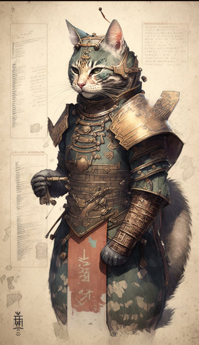 iA x Cat Samouraï Character 🐈⚔️🎌

#iA #Ai #AIArt #midjourney #midjourneyAi #midjourneyV4 #midjourneyart #midjourneyartwork #Art #PP #Wallpaper