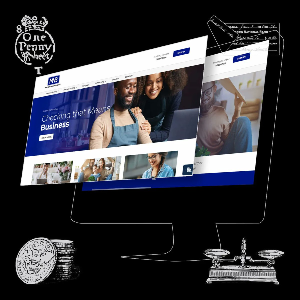 laperocodery's tweet photo. Our team created a user-friendly, mobile-first design incorporating @mnbbank's updated branding. Utilizing our AdaptDev platform, our team had the entire project ready for our client within one month of the initial discovery meeting.  

 #webdevelopment #webdesigner #uxdesign https://t.co/bCwSK3yxxF