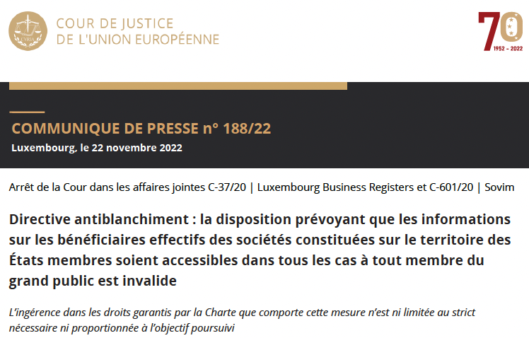 N_Hervieu's tweet photo. Strasbourg versus Luxembourg ?

L'arrêt #CEDH rendu ce jour sur les lanceurs d'alerte contraste nettement avec l'arrêt #CJUE rendu en novembre dernier.

Très contesté, ce dernier arrêt a réduit à néant un instrument utile à la transparence financière. Et à la liberté d'informer. https://t.co/xUO5nhPlLH