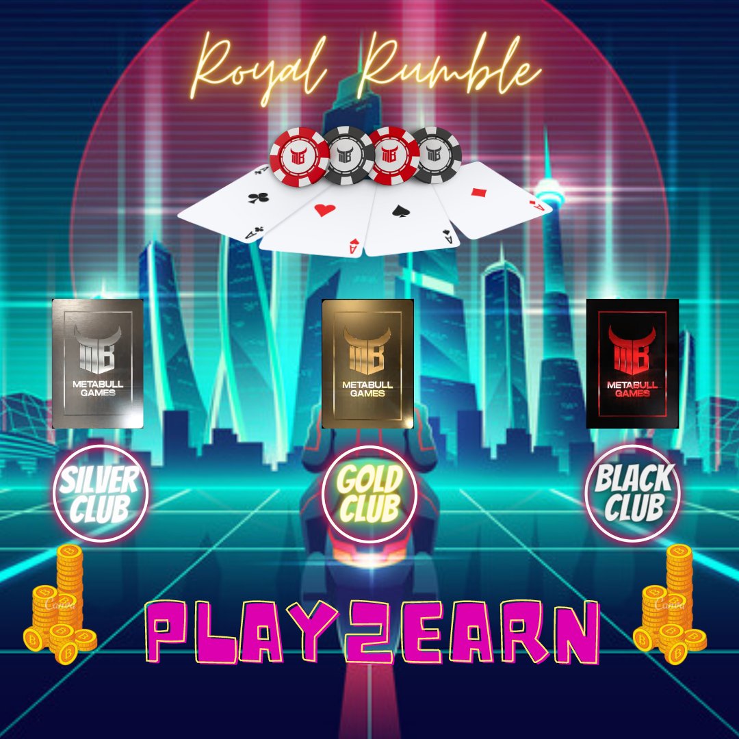 Within MBG games porfolio, there are Special Clubs Silver Gold Black where users can attend exclusive games called “Special Royal Rumble”
“Special Royal Rumble” Only owners of NFT Pair cards