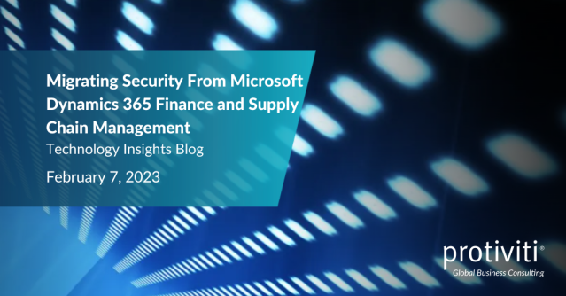 VBPatterson's tweet photo. Microsoft Dynamics 365 Finance and Supply Chain Management publishes security changes with new code releases. In Technology Insights, we share how to approach security migration, its known limitations, and more. https://t.co/KCu0Qbiy7q https://t.co/LPmqB30HW2