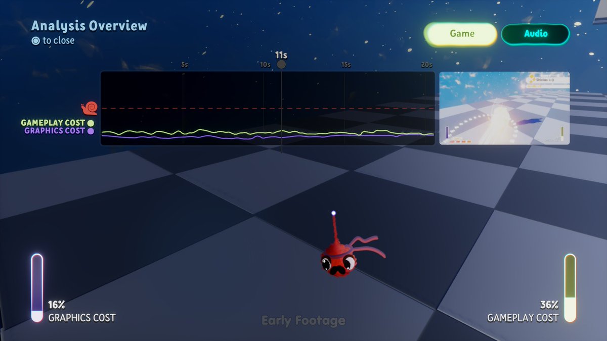 OgTheEnigma's tweet photo. GIGANTIC gameplay performance gains have been made for @LUMI_LBP's Lumi Tale, running on the PS4! A typical peak of 632% is now only 36%.

The culprit? Collidable sculpts on the puppet. Creators, please check the physics filter in Test Mode in your creation!

#MadeInDreams https://t.co/zQWHkOLmby