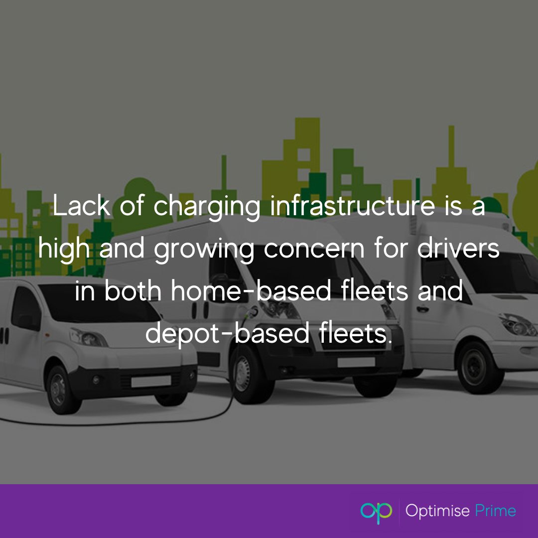 optimise_prime's tweet photo. Lack of charging infrastructure is a high and growing concern for drivers in both home-based fleets and depot-based fleets. #OptimisePrime https://t.co/zkSuVOzC8V