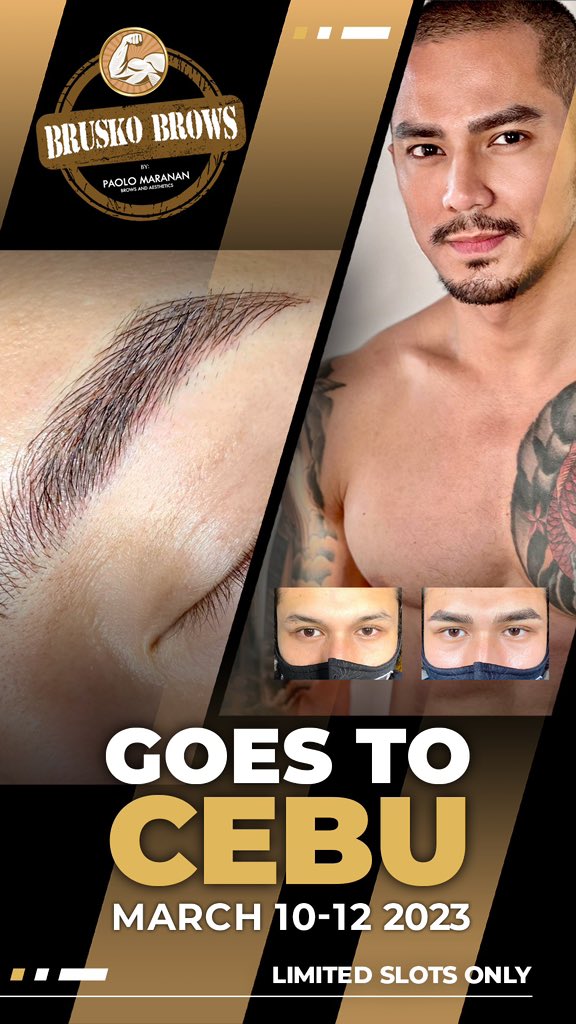 paolomaranan's tweet photo. 🪆Due to POPULAR DEMAND…
We’ll be seeing you again soon CEBU‼️ 

📲 PM/DM for Full Details on Early Bird 🐦Rates ⚡️IG: @bruskobrows 

The Original Bruskobrows™️

#bruskobrowscebu   #theoriginalbruskobrows
#bruskobrowsbypaolomaranan
#microblading #HyperRealbrows https://t.co/v63m8lSuhH