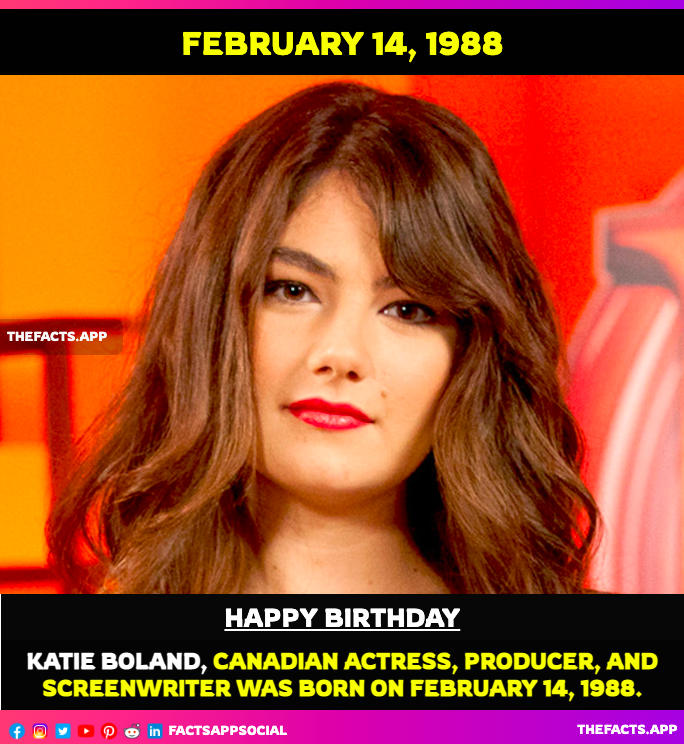 factsappsocial's tweet photo. #OnThisDay #DidYouKnow #KatieBoland (@katieboland), Canadian actress, producer, and screenwriter was born on February 14, 1988. Being a part of Children's TV shows Like #Noddy, #TheZackShows later on #TerminalCity, #PrivateEyes. Please Like and Retweet.
https://t.co/3wN4vUtwmr https://t.co/fz3nRuEIte