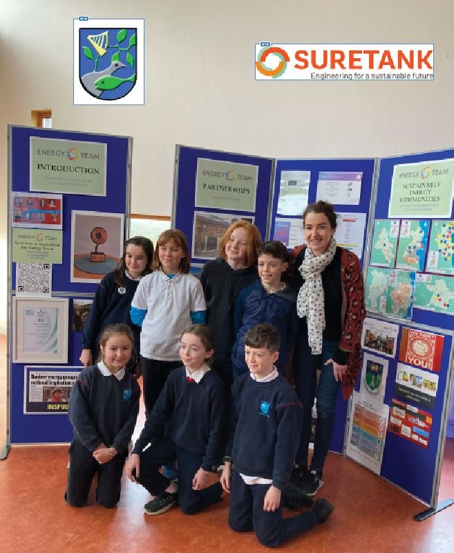 EnergyTeamIE's tweet photo. Thank you to the staff and pupils of St. Paul's N.S., Walshestown, Co. Louth for inviting The Energy Team to present an exhibition on what we and our partners are doing to educate and inspire all ages to address climate change.  Supported by https://t.co/wL7sQ2PPiL https://t.co/X8IaNnerDk