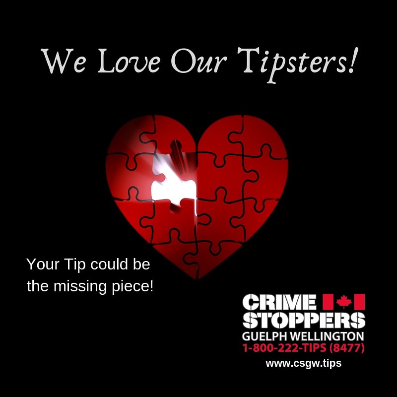 CSGWtips's tweet photo. Celebrating the Tipsters who keep our community safe this #ValentinesDay 
#Guelph #Wellington #SayItHere 
#StandUpStandTogether 
1-800-222-TIPS https://t.co/GwESPDvBuF https://t.co/lsqVrJMDYt
