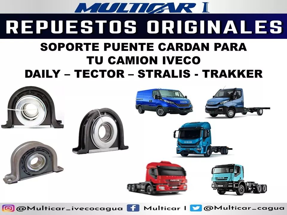 Multicar_cagua's tweet photo. En MULTICAR I C.A.
Concesionario de Camiones, Servicio Técnico y Ventas de Repuestos de Marca IVECO y MULTIMARCA
Ofrecemos para tu unidad IVECO DAILY - VERTIS - TECTOR - STRALIS - TRAKKER
* SOPORTE PUENTE CARDAN
Contáctenos al
• 0424-3626178 https://t.co/vuPsQGSUf2