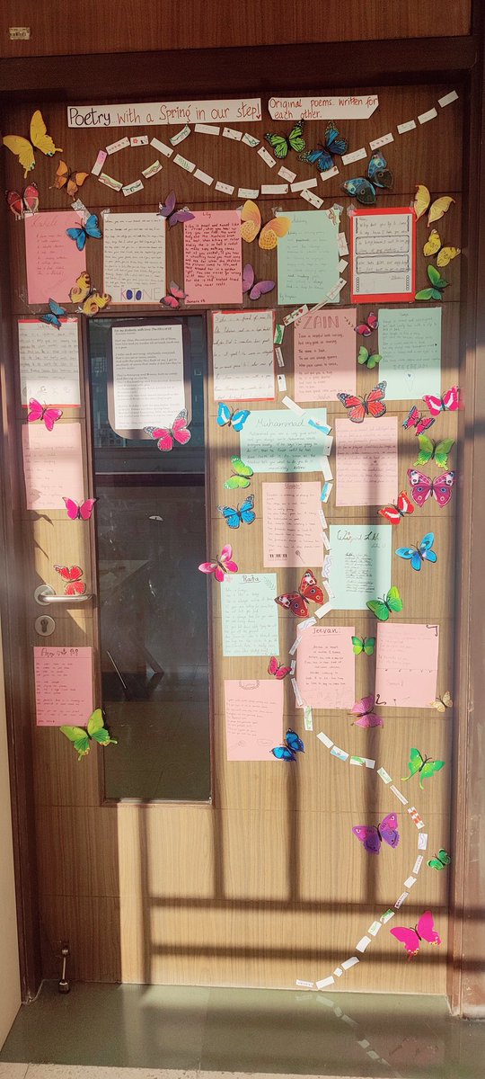 Student agency. Ringing in the Spring cheer with poetry (book week soon!) and keeping the love in mind too (Valentine's day). I watched my year 6 students joyfully use their voices and work together to create this display. <a href="/VandanaVanagar/">Vandana Aggarwal</a> <a href="/BalayanParul/">Parul Balayan</a> <a href="/TBS_Delhi/">TBS Delhi</a> <a href="/sherin276/">curiouser</a>
