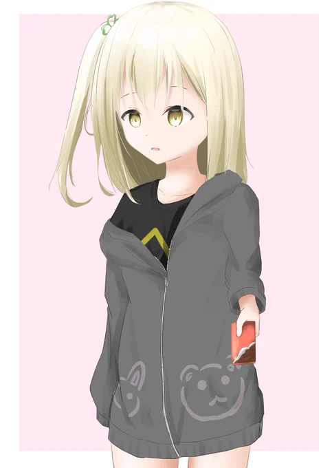 はい…。 #バレンタインイラスト 