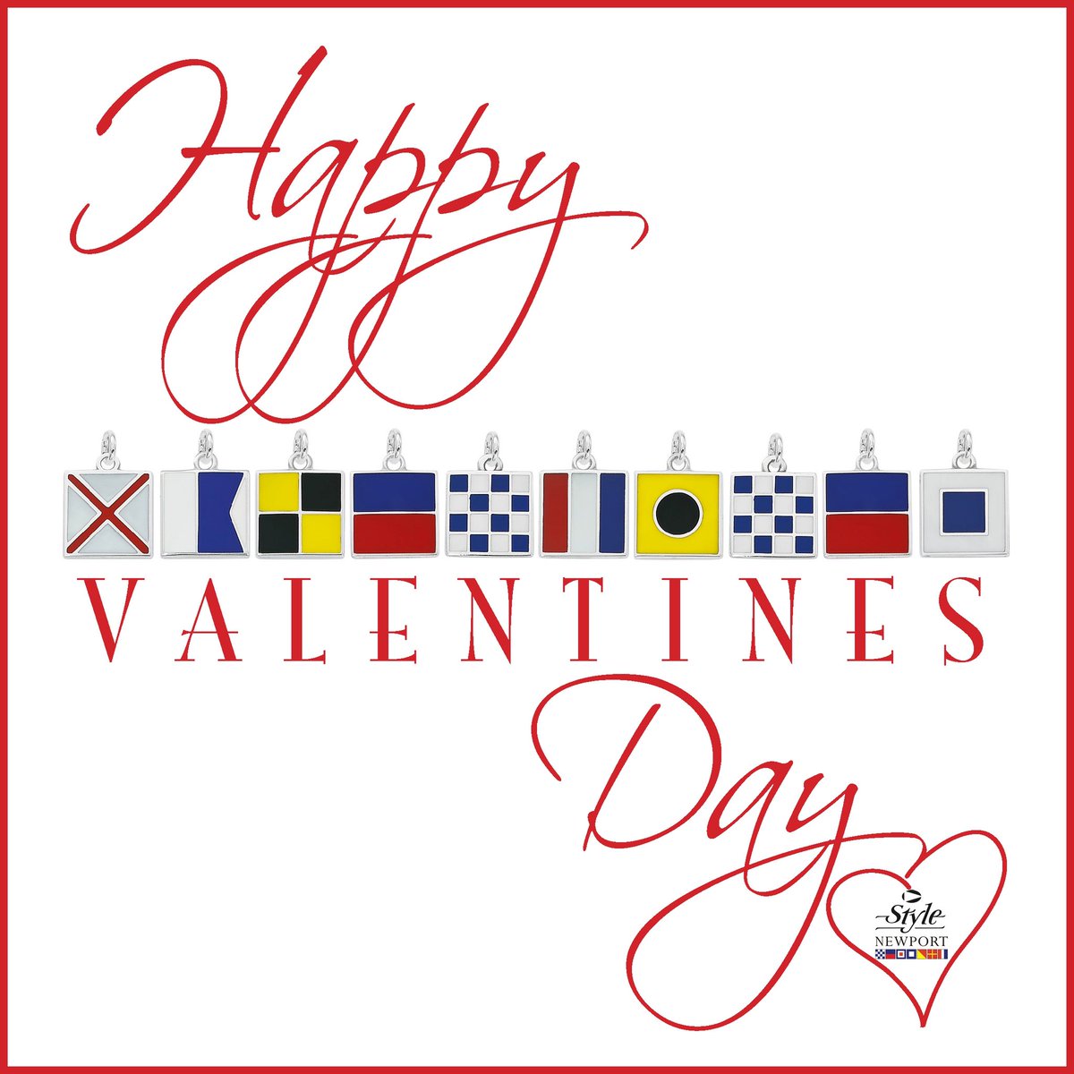 StyleNewport's tweet photo. Happy Valentine’s Day! 🌹⚓️❤️
#happyvalentinesday #valentines #valentinesday #nauticaljewelry #signalflags #madeinri #madeinusa #newportri #newport https://t.co/iCgrQfAHbY