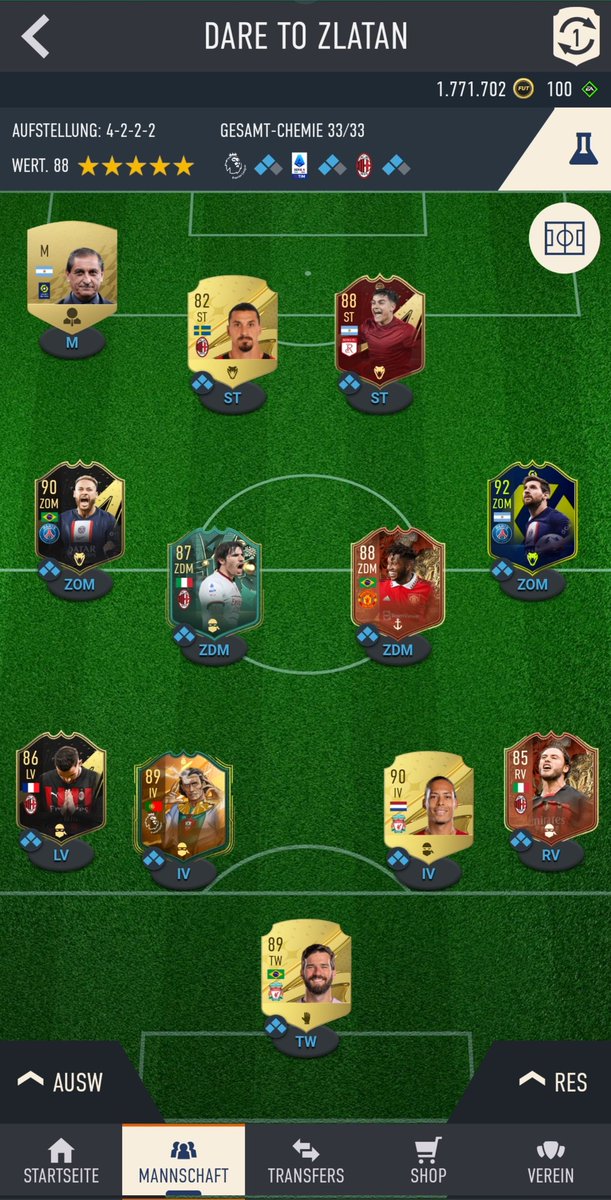 bril1o's tweet photo. My RTG Team 👀
Wie sieht euer Team aus? 🤔
👇🏻 In the Comments 👇🏻
#rtg #fifa23 #fifaultimate https://t.co/sQxiYmHk7x