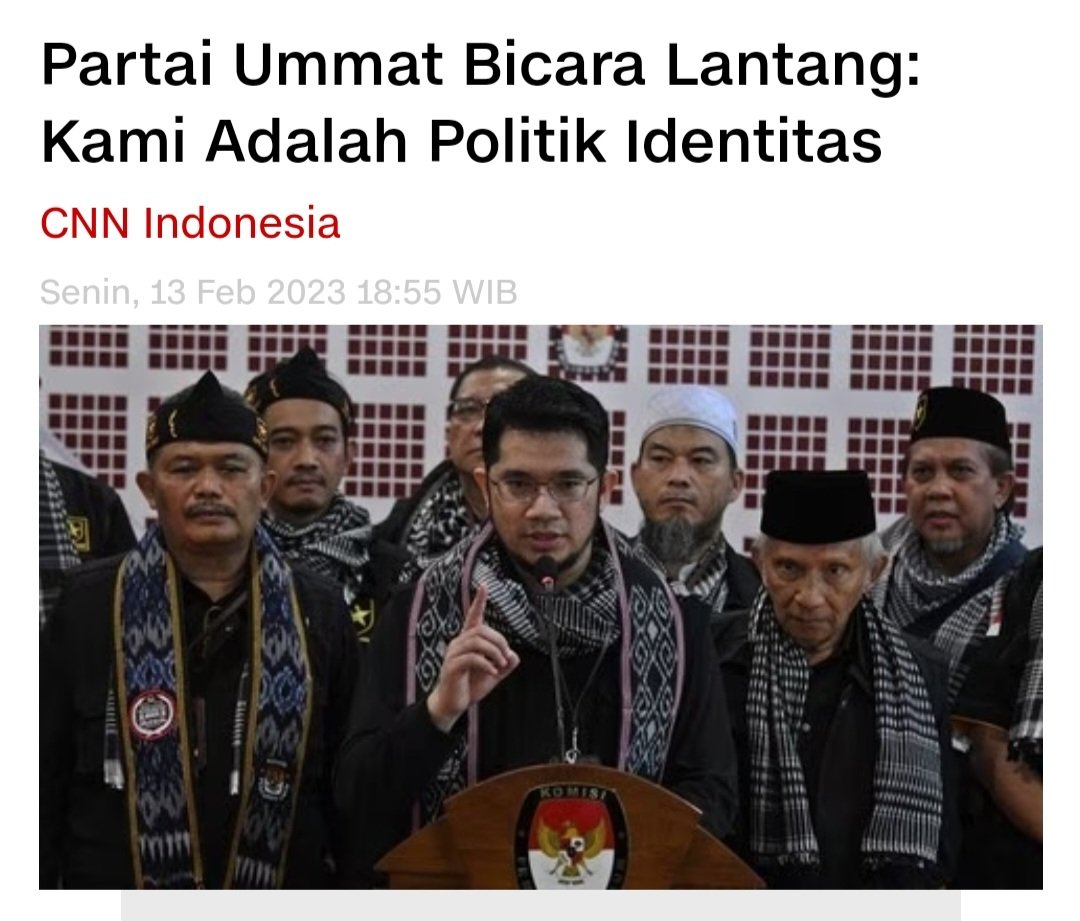 Mereka semakin menunjukkan jati dirinya. Politik identitas keagamaan ini yg akan memicu konflik antar umat beragama seperti di Syria. 

Mari kita bangun soliditas &amp; solidaritas, tenggelamkan partai politik yg dapat merusak bangsa ini kedepan. Parpol gak bermutu!