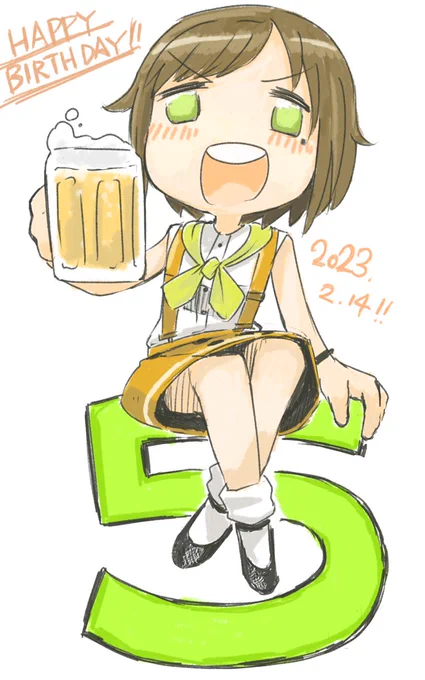 うおおおおおお!最高のLIVEだった!おじさんも明日誕生日なんだよぉおお!おめでとぉおおおお!!#まりんちゅアート #かしこまり5周年 