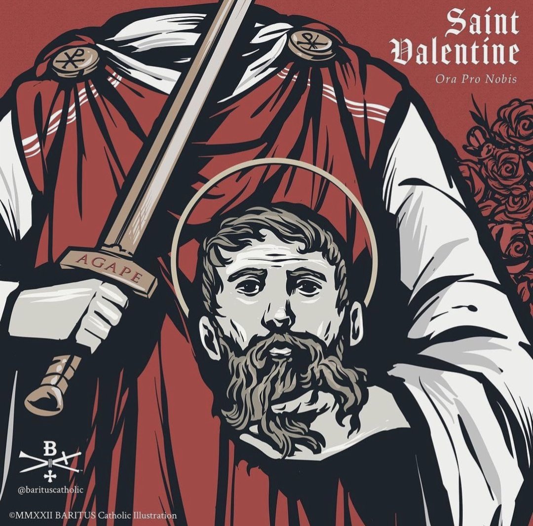 gilalexandel's tweet photo. aciprensa: 

Hoy, 14 de febrero, es la fiesta de San Valentín, el obispo que es santo patrono de los enamorados, pues dio su vida por unir parejas en santo matrimonio. https://t.co/7ShGERAqGE