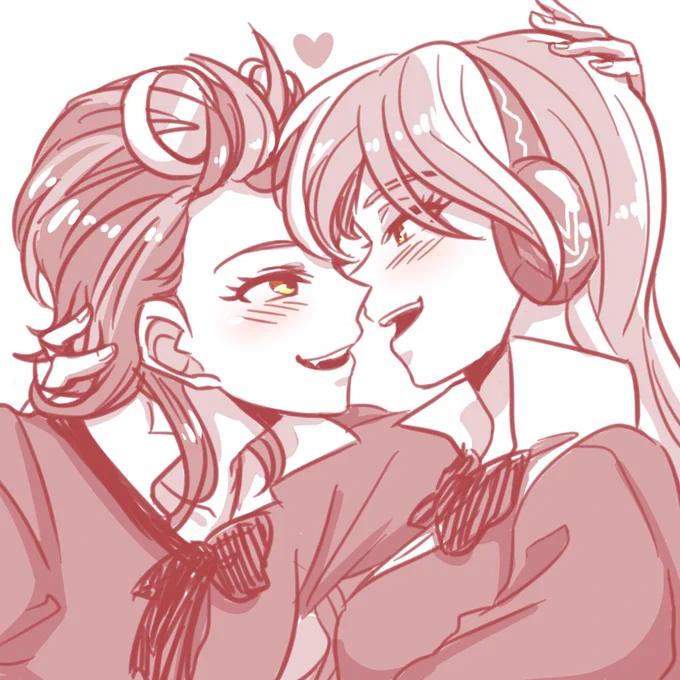 バレンタインっぽい絵ないからテキトーに過去絵ぽいぽい 