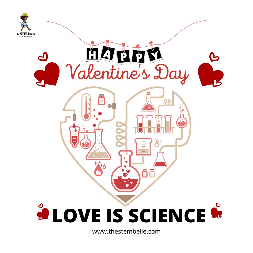 TheSTEMBelle's tweet photo. Happy Valentine’s Day!
Show love today by encouraging a girl around you to explore careers in STEM.
#thestembelle
#happyvalentinesday
#happyvalentine
#happyvday
#stemlove
#stemgirls
#attractretainadvance
#stilettosandsteeltoes https://t.co/KxANjgfzVQ