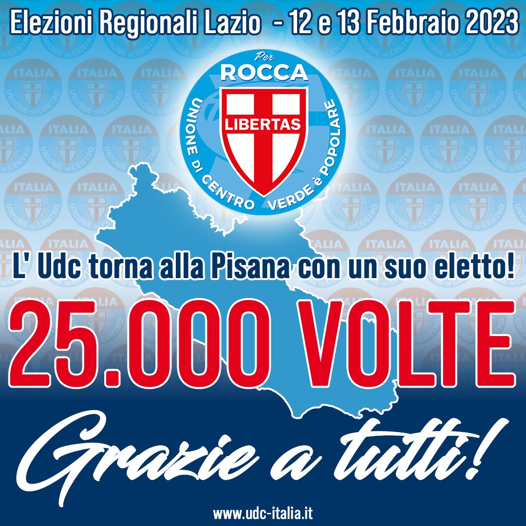 UdcIta's tweet photo. #Lazio: @L_Cesa, #Udc torna alla Pisana con un suo eletto https://t.co/1GpfoaB0Ub #regionalilazio2023 #regionelazio #regionali2023 #Rocca #RoccaPresidente @roccapresidente https://t.co/2L56Rwlf1k