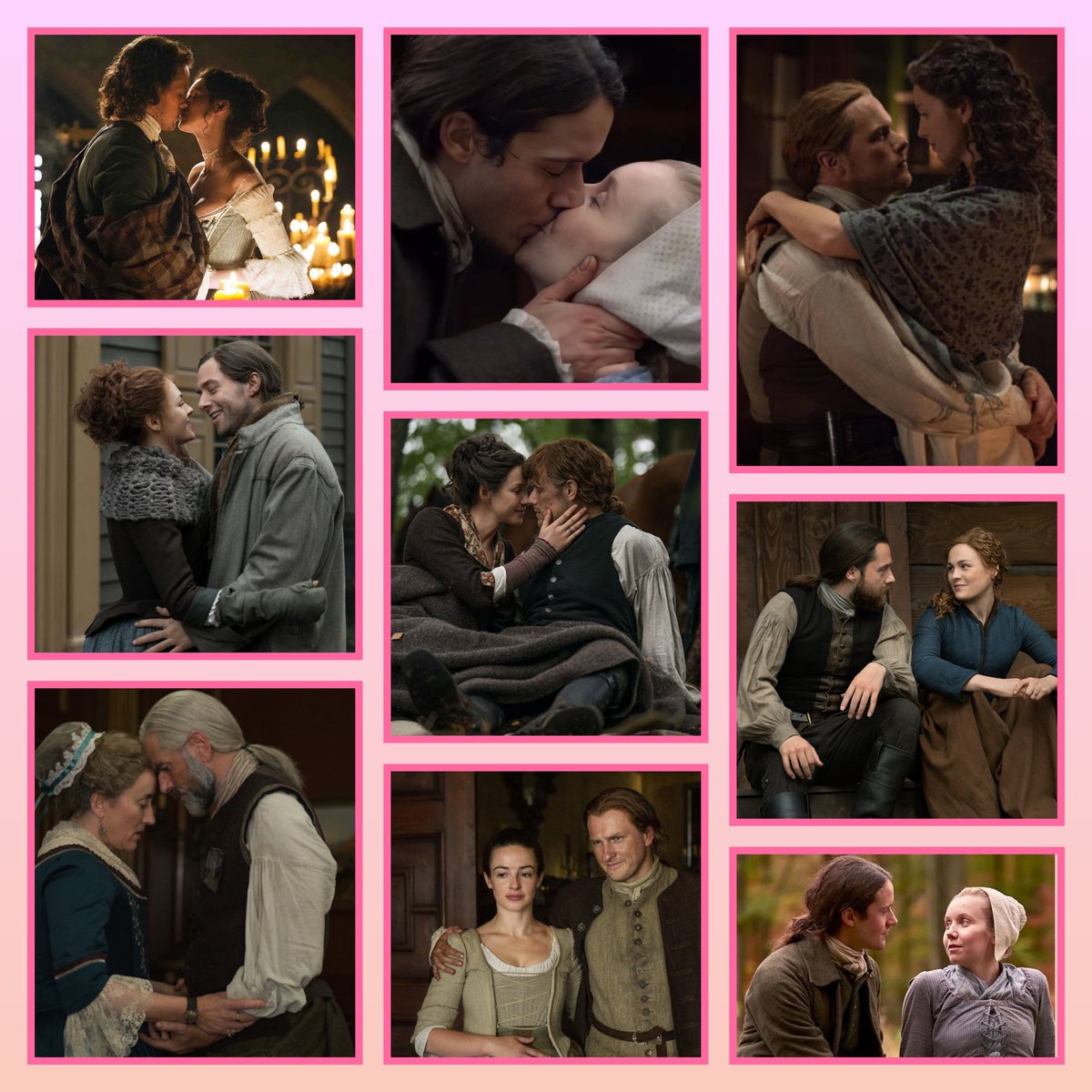 laurenwatkins88's tweet photo. Day 2️⃣8️⃣9️⃣ of #Droughtlander #HappyValentinesDay to some of our fav #Outlander couples! ❤️💜 #JamieAndClaire #BreeAndRoger #FergusAndMarsali #JennyAndIan #MurtaghAndJocasta #Lionsgate #Starz #ValentinesDay #Love @ItsJamieFraser @_clairefraser_ @Outlander_STARZ @AngusAngels ❤️💜 https://t.co/wQ9gPYLqmY
