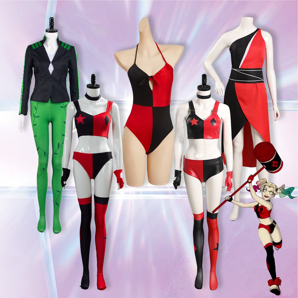 cosskyofficial's tweet photo. ✨Harley Quinn Costumes✨
Which version do you prefer?
https://t.co/ndDmGwq7k0
#harleyquinn #harleyquinncosplay #poison #poisoncosplay #halloween #swimsuit #wig #shoes #costume #suit #outfits #dress #cos #cosplay #cosplayer #cosplaygirl #cosplaysky #skycostume #cossky https://t.co/E4nYVmptuw