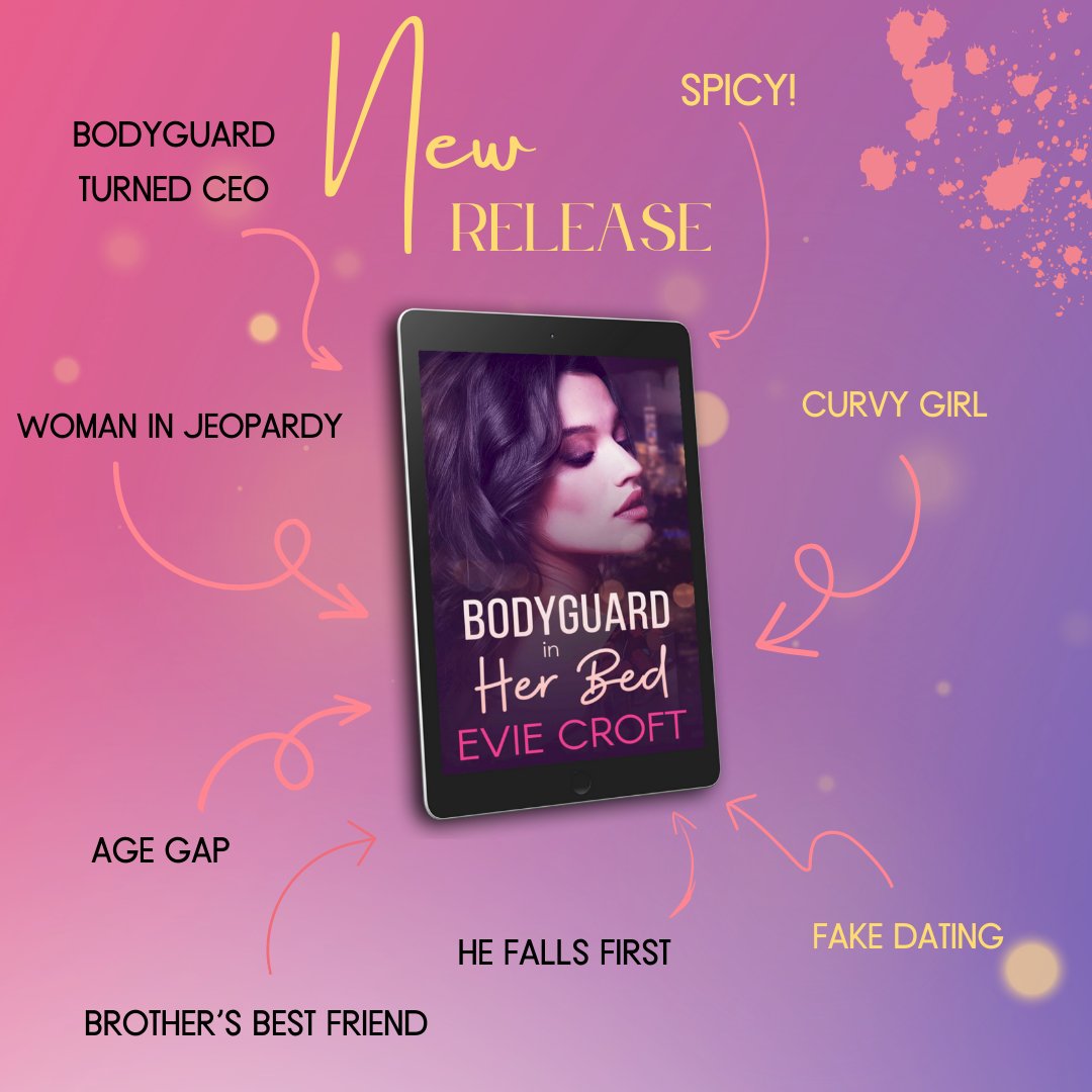 GiveMeBooksPR's tweet photo. #NEW #KU Handing over my V-card, not part of the plan! Neither was falling for the hot older bodyguard thatโs supposed to be off limits. Bodyguard in Her Bed by Evie Croft #PersonalProtector https://t.co/ik18xnqLsV https://t.co/ePu26sLb6F