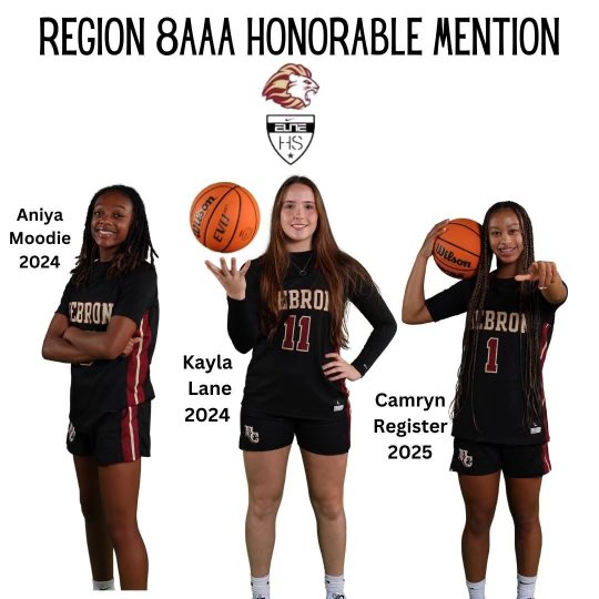 Congratulations <a href="/aniya_moodie15/">Aniya</a> <a href="/kayla10lane/">Kayla Lane</a> <a href="/CamrynRegister/">Camryn Register</a> 
REGION 8AAA HONORABLE MENTION

#DoWhatYouDo #GoLions

<a href="/hcaathletic/">HCA Athletics</a> <a href="/HebronLions/">Hebron Christian Academy</a>