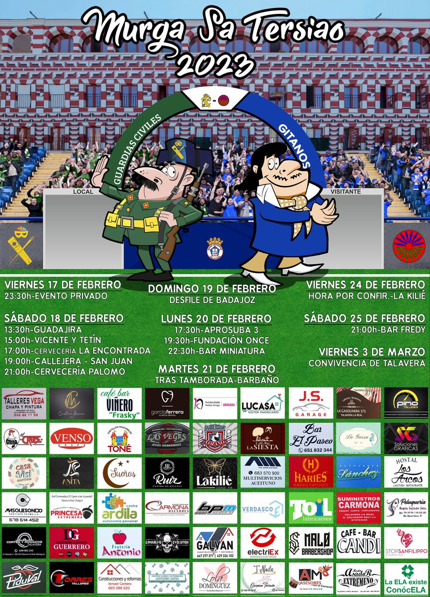 MurgaSaTersiao's tweet photo. Gira 2023 de la MURGA SA'TERSIAO, (si hubiera alguna modificación lo anunciamos por aquí) https://t.co/aDPqdjzI4G