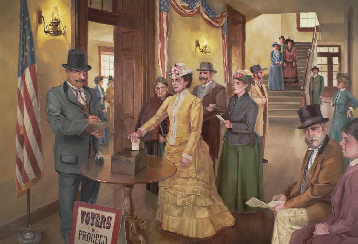 DeidreHenderson's tweet photo. On this day in 1870, Seraph Young cast her ballot for a local election in Salt Lake City, becoming the first woman in America to vote under an equal suffrage law. Happy First To Vote Day to all Utahns. #OTD #FirstToVote https://t.co/vSbRKHyGF5