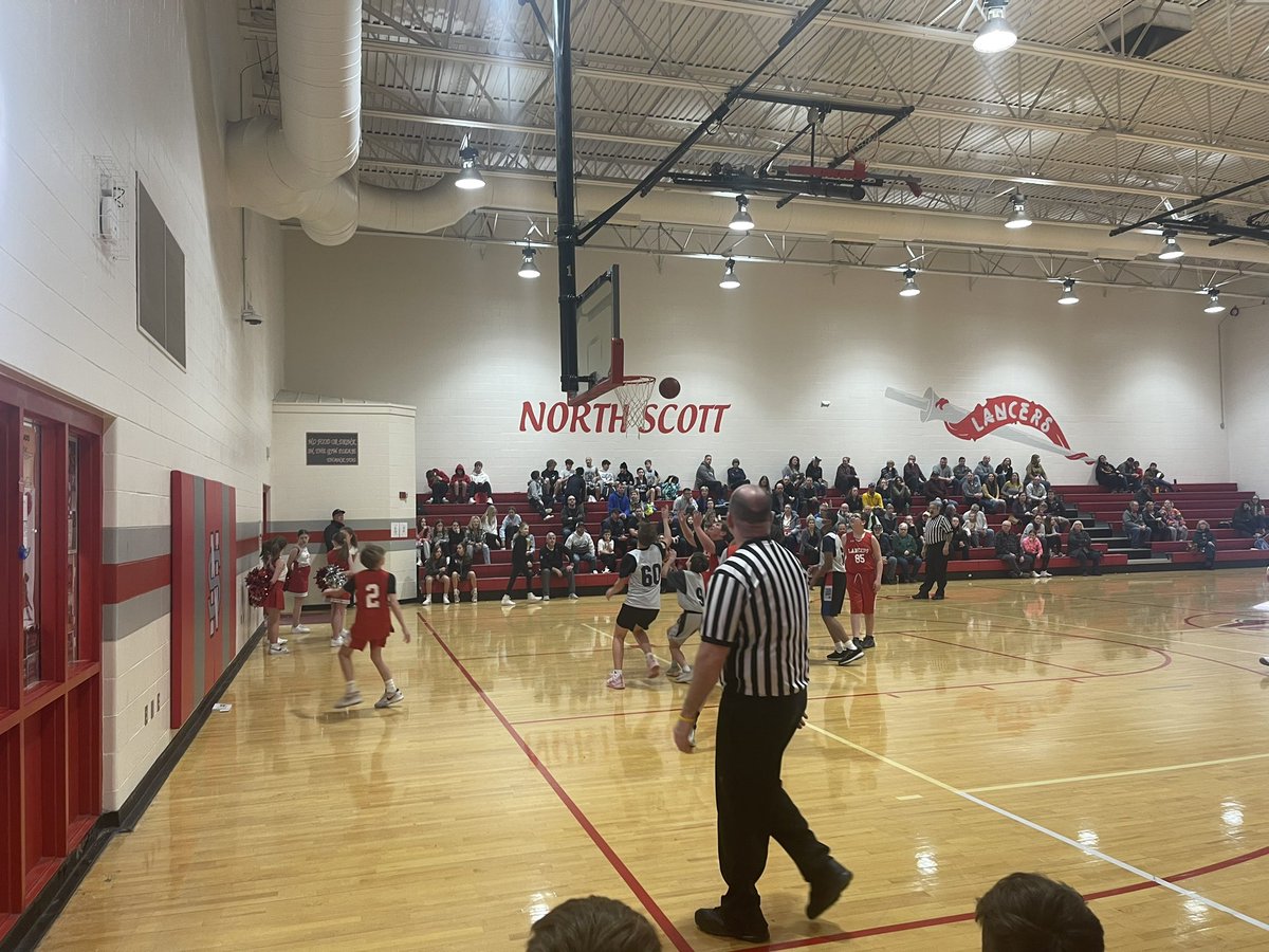 Congrats to 7th boys basketball competing hard last night!  Go Lancers!