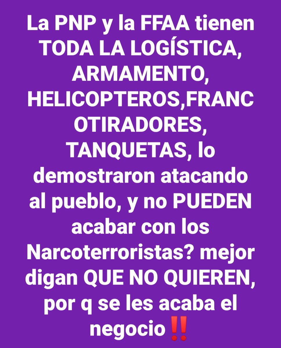 jpciro's tweet photo. @PoliciaPeru Son unos buenos para nada https://t.co/8LGRedJsBv