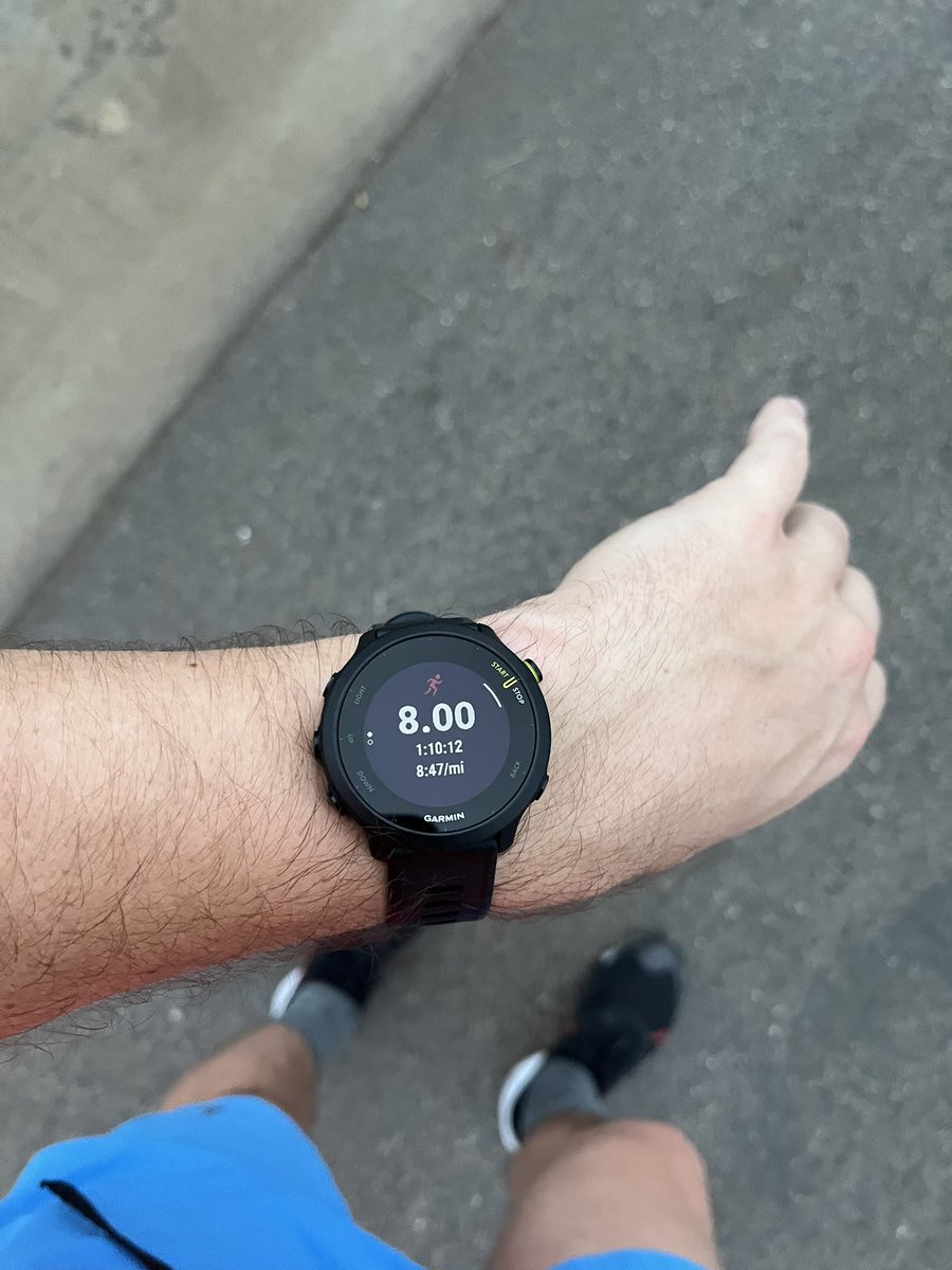 logan_sackley's tweet photo. Feet felt like they were going to cramp for the first two miles. Pounded the pavement this morning, need to stretch and roll my legs out. #Go26 #running #marathon #run https://t.co/z42sZIjUtD