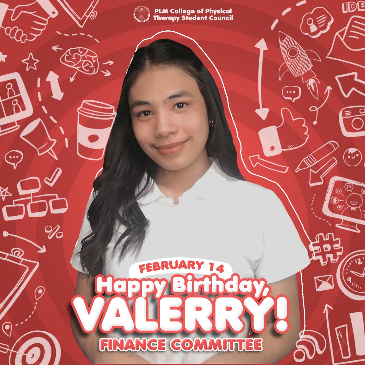 PLMCPTSC's tweet photo. Valentine’s day wouldn’t be complete without you, ate Valerry! Your service to the team and the student body fills up our hearts. ❤️ 

Happy birthday, Valerry!

#CPTBeyondBarriers 
#EvidenceInExcellence https://t.co/SC0GgeTT0T