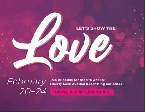 LibertyBSD's tweet photo. Mark your calendars! Liberty Love starts February 20th! Lots of great art, baskets, and experiences up for auction!! https://t.co/H5uqg9fWD2