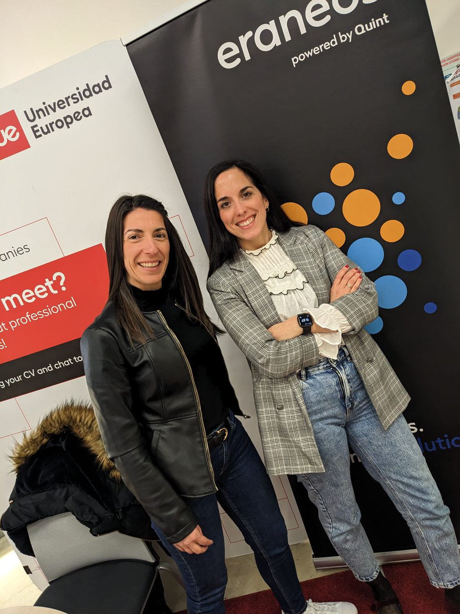 ragarleo's tweet photo. 🔝 El viernes acudimos a la @UEuropea a conocer a los estudiantes de posgrado que buscan una nueva oportunidad laboral. Qué es el mundo de la #consultoría de negocio o en qué se traduce la gestión de proyectos, han sido algunas de las dudas que resolvimos
#talento #Eraneos https://t.co/G6AKUzcnWw