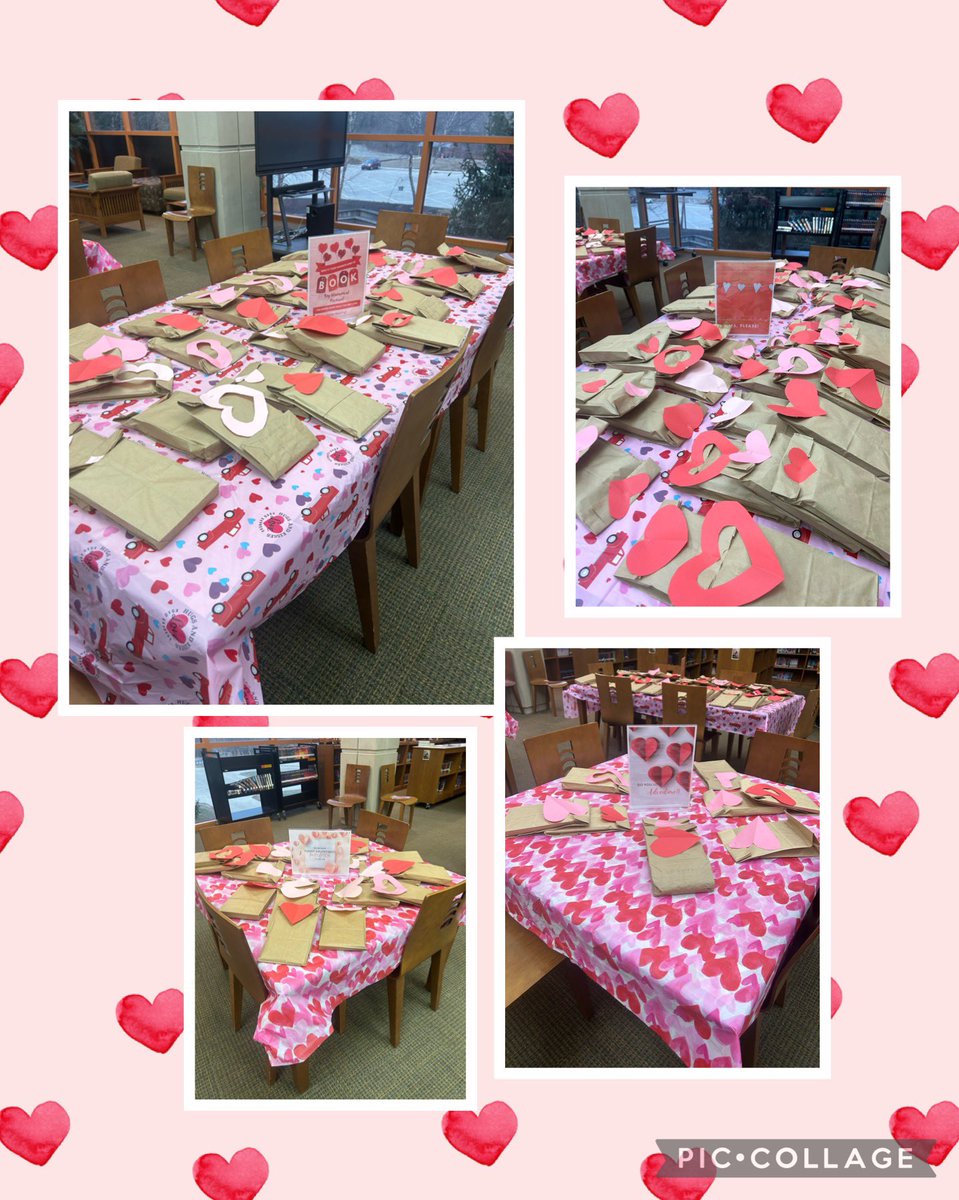 rsi_library's tweet photo. “Blind Date with a Book” is back again this year! Let’s see how long it takes for them to find a date. @RSIHawks https://t.co/r7sTvnqIoY