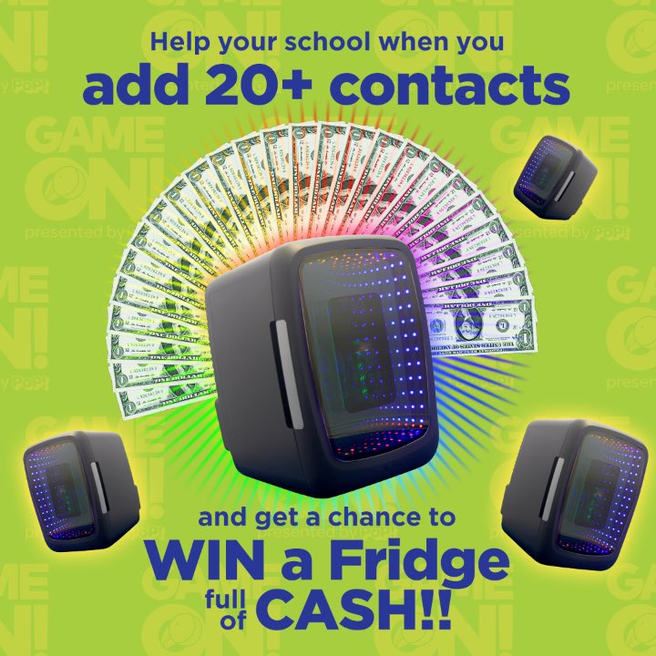 CBESPirates's tweet photo. Families we need your help to hit our goal! Register and enter at least 20 contacts on your personal donation page for a chance to win this COOL fridge stuffed with cash! #itspossiblewithpop #gameon #healthybody #healthymind #fitness #physicaleducation #cbespirates #pirateCREW https://t.co/XhgjTATceF
