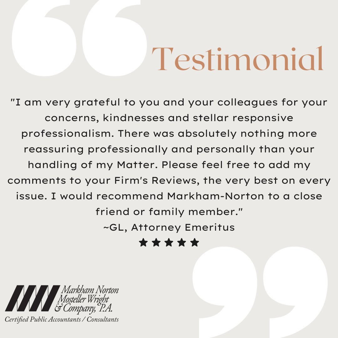 MNMW's tweet photo. It is always nice to hear great feedback from our clients regarding our services. 
#MNMW #TestimonialTuesday #FirmReview #ClientFeedback #Testimonial #Recommendation https://t.co/a5jS9ryYYB
