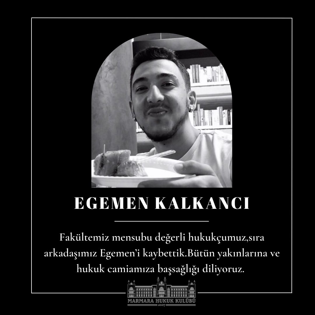 Arkadaşımızı kaybetmenin derin üzüntüsü içerisindeyiz.Işıklar içinde uyu Egemen.