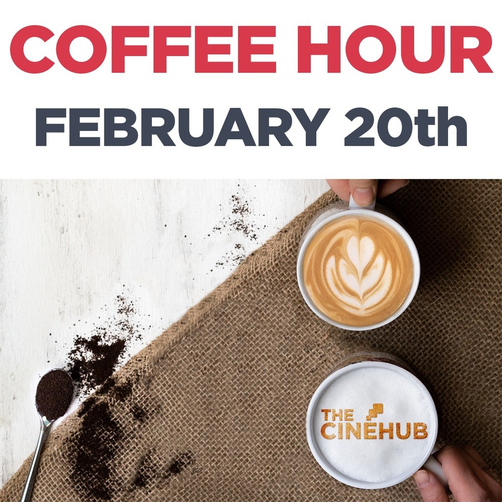 Our next Coffee Hour is next Monday, February 20th from 9:30 to 10:30 am. Hope to see you there!  Stay up to date on all our upcoming events. Link in bio to our February Newsletter!
.
.
.
#TheCineHub #HudsonValley #production #studio #business #thecinehub #tch #videoproducti…