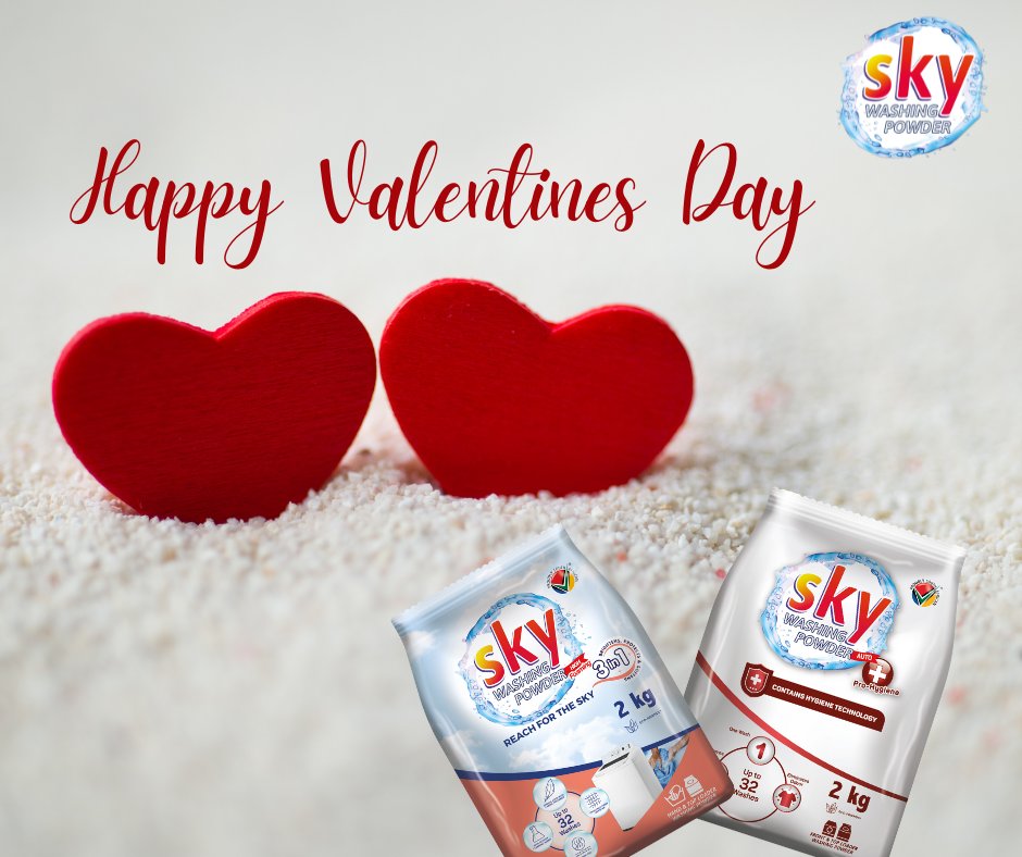 WashingSky's tweet photo. We couldn’t let Valentine’s Day pass by without thanking you for being such great part of the Sky family. We appreciate you and your support. Happy Valentines Day. ❤️Will you be celebrating #ValentinesDay  this year? 

#SkyWashingPowder #ValentinesDay https://t.co/yhYpeM1non