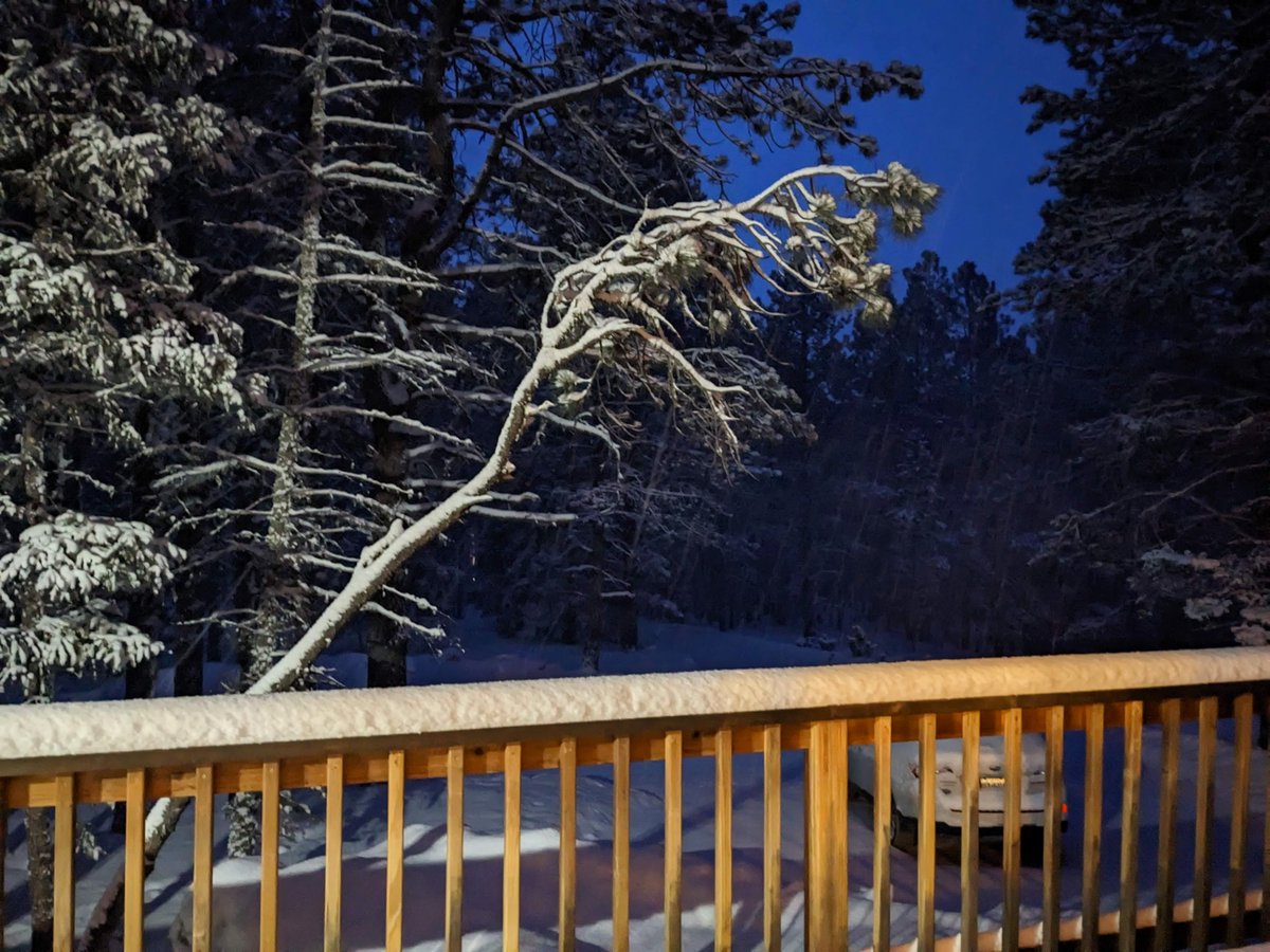 Nothing like the beauty of pre-sunrise gentle snowfall.
Taking a break and enjoying nature are essentials.