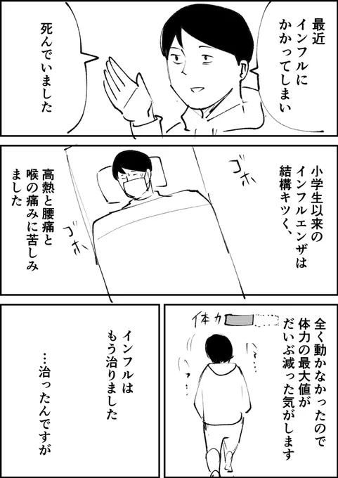 インフルエンザの後遺症 