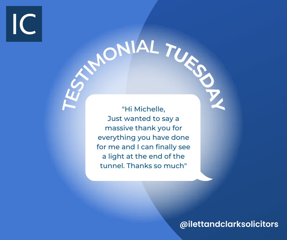 ilettandclark's tweet photo. It's Testimonial Tuesday...........
#ilettandclarksolicitors #solicitorsinworksop #resolutionmember #nottinghamshirebusiness #familylaw #divorce #separation #financialissues #cohabitationagreement #separationagreement #changeofnamedeed #prenuptialagreement https://t.co/ocyCbbmfXg