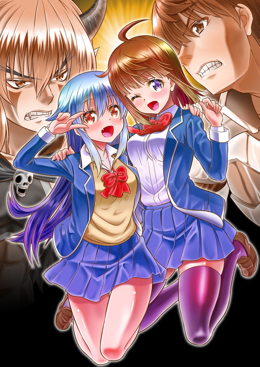 「新たにたくさんの方にフォローしていただきました、ありがとうございます!こちらはT」|カネコナオヤ TS学園の日常&スーパー恋愛タイム！連載中のイラスト