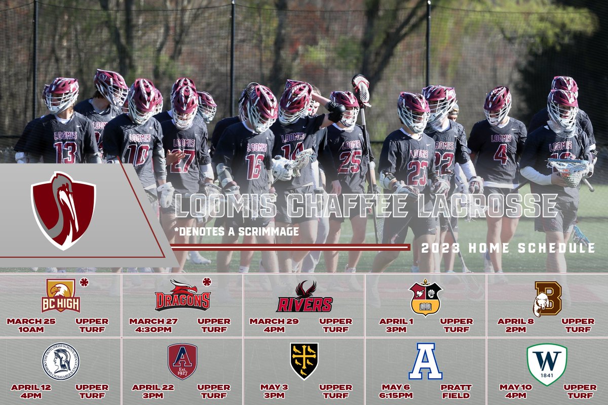 loomis_boys_lax's tweet photo. Our 2023 schedule is live! 

https://t.co/R3N9XOK1VL

#BeTough | #BeDisciplined | #Compete https://t.co/nv5NJtDgHf