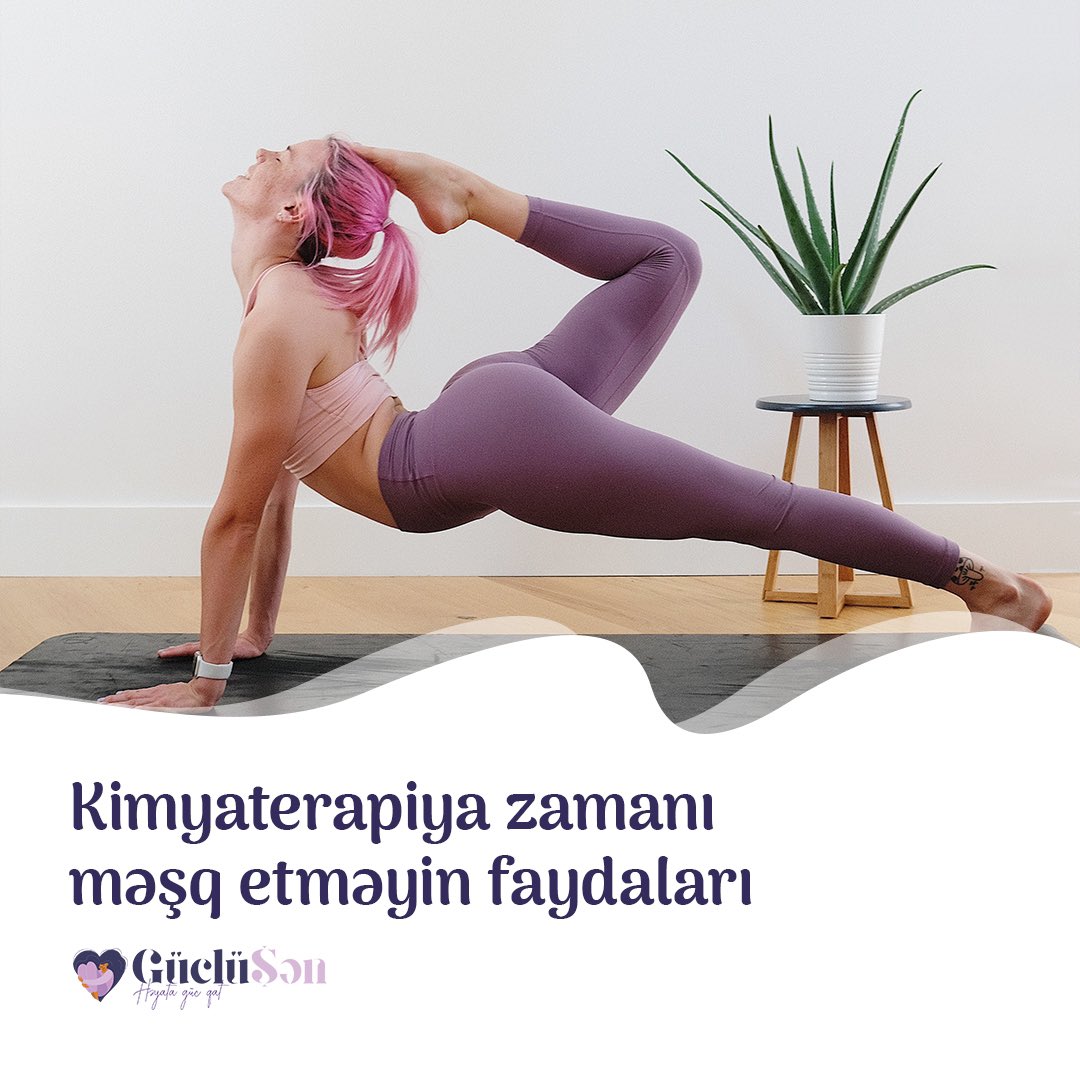 GucluSen_'s tweet photo. Məşqin süd vəzi xərçəngi ilə mübarizə aparan insanlara saysız faydası var! 💥

Xüsusən də kimyaterapiya müalicəsi zamanı məşq etmək həm fiziki, həm də mənəvi olaraq müsbət təsirlər göstərir. https://t.co/xKAaiXunis