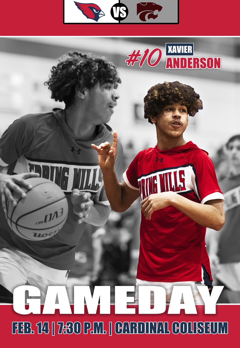 smhsbb's tweet photo. 𝑮𝑨𝑴𝑬𝑫𝑨𝒀  in Spring Mills 😤

🆚 Jefferson 
📍 Cardinal Coliseum 
⏰ JV 6:00PM | VARSITY 7:30PM

#wvprepbb 🏀 #GoCards 🔴 https://t.co/vjSOLlXuNF